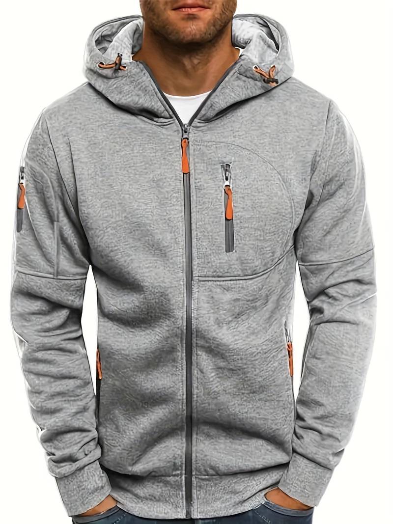 Casual hoodie voor heren met comfortabele pasvorm en stijlvolle details
