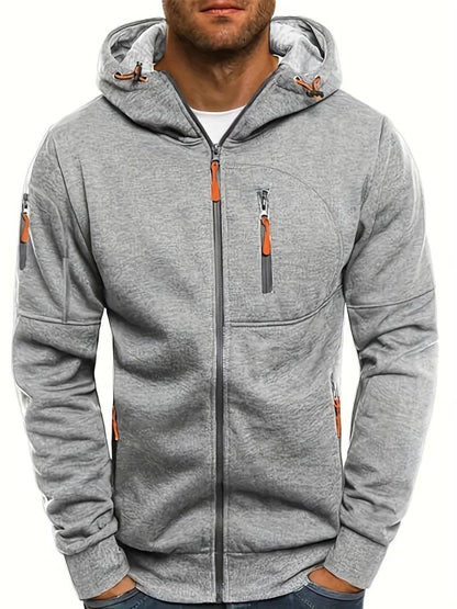 Casual hoodie voor heren met comfortabele pasvorm en stijlvolle details