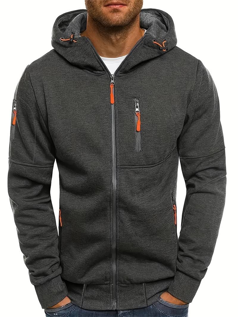 Casual hoodie voor heren met comfortabele pasvorm en stijlvolle details
