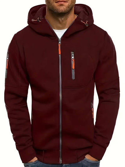 Casual hoodie voor heren met comfortabele pasvorm en stijlvolle details