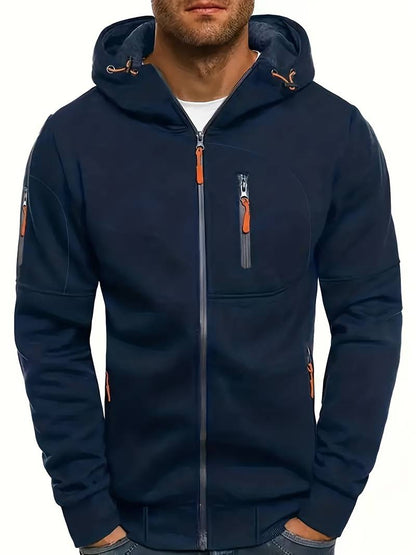 Casual hoodie voor heren met comfortabele pasvorm en stijlvolle details