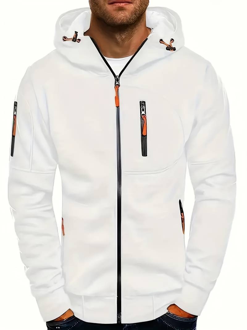 Casual hoodie voor heren met comfortabele pasvorm en stijlvolle details