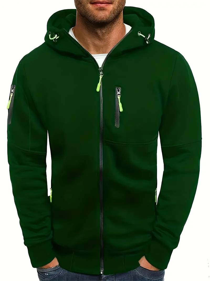 Casual hoodie voor heren met comfortabele pasvorm en stijlvolle details