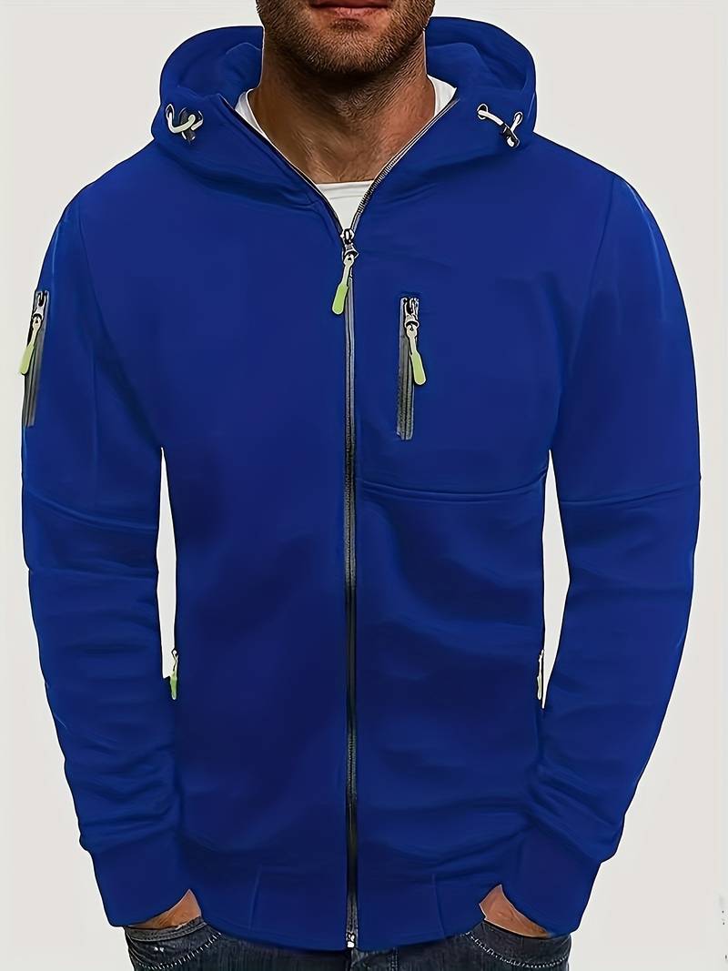 Casual hoodie voor heren met comfortabele pasvorm en stijlvolle details