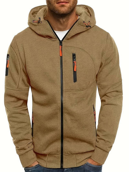 Casual hoodie voor heren met comfortabele pasvorm en stijlvolle details