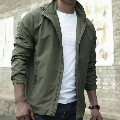 Casual urban streetjack voor heren met ritssluiting