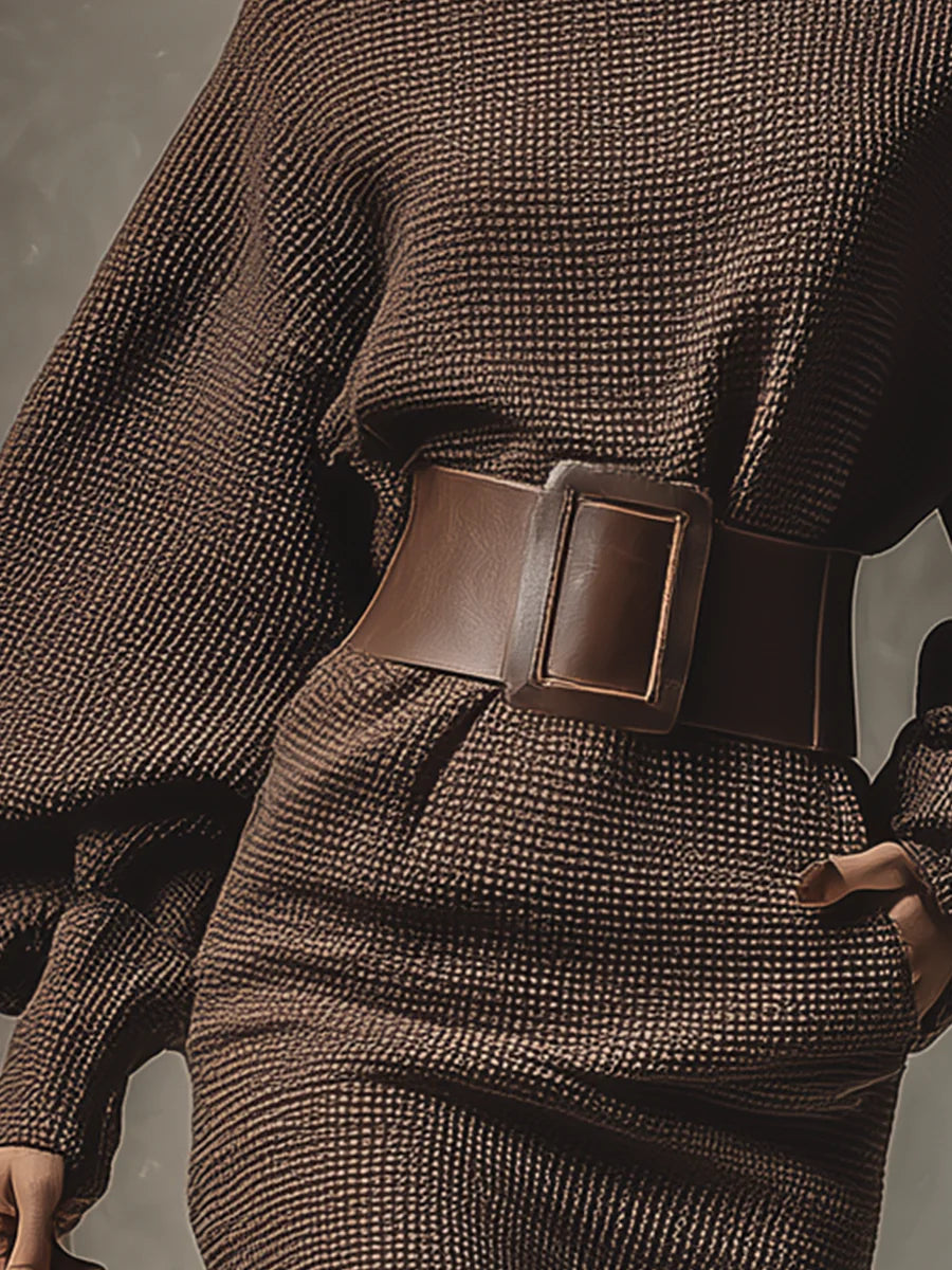Image of Catharina | Dames Mini Jurk met Riem