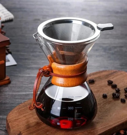 Chemex Koffiekan met Hario V60 Dripperset – Precies Zetten met Stijl