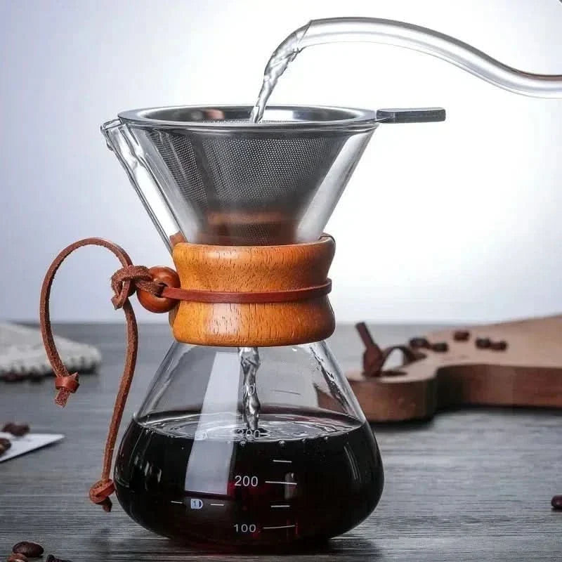 Chemex Koffiekan met Hario V60 Dripperset – Precies Zetten met Stijl