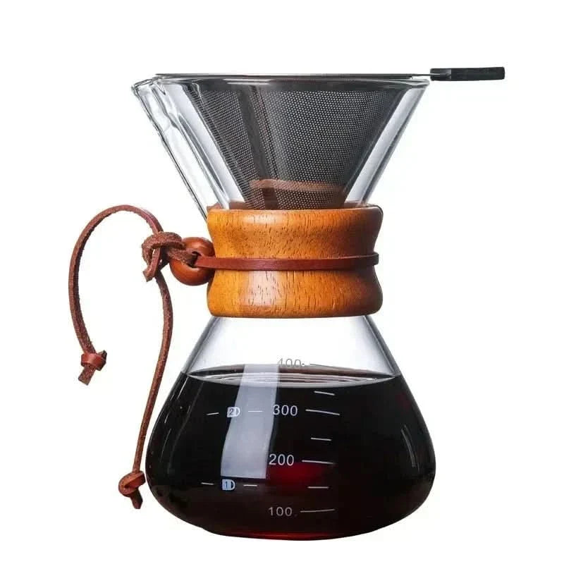 Chemex Koffiekan met Hario V60 Dripperset – Precies Zetten met Stijl