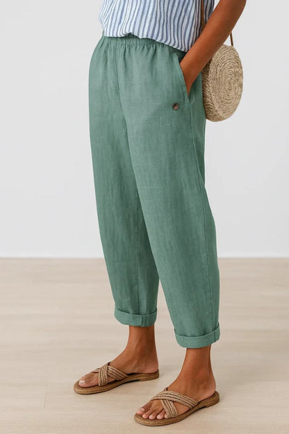 Image of Christel | Dames Cropped Relaxed Fit Broek