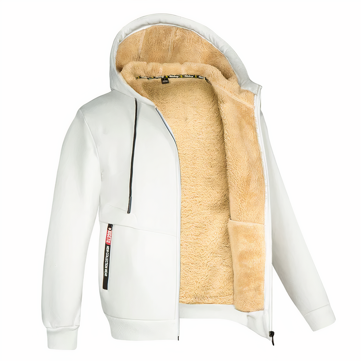 Christen | Fleece Gevoerde Heren Sweatvest met Capuchon en Ritssluiting