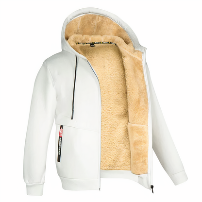 Christen | Fleece Gevoerde Heren Sweatvest met Capuchon en Ritssluiting