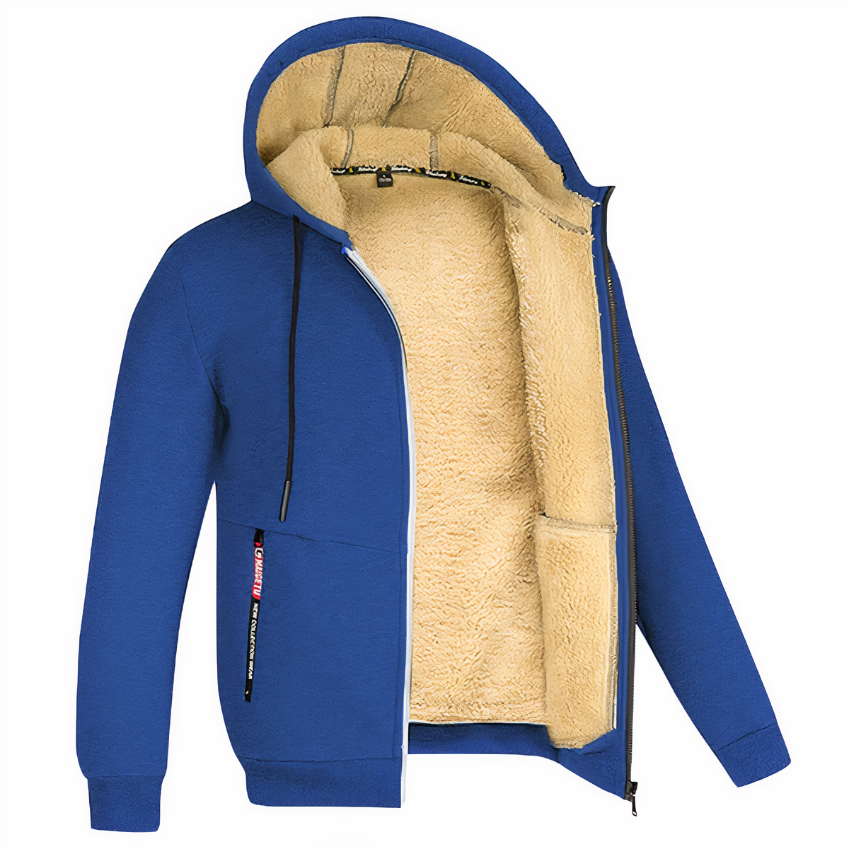 Christen | Fleece Gevoerde Heren Sweatvest met Capuchon en Ritssluiting