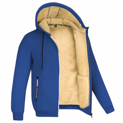 Christen | Fleece Gevoerde Heren Sweatvest met Capuchon en Ritssluiting