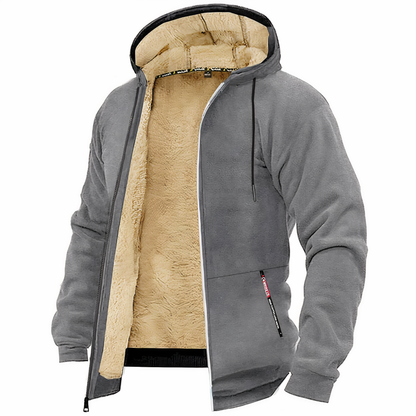 Christen | Fleece Gevoerde Heren Sweatvest met Capuchon en Ritssluiting