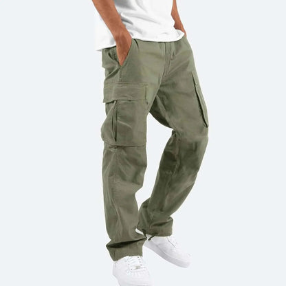 Comfortabele casual cargobroek met trekkoord voor heren