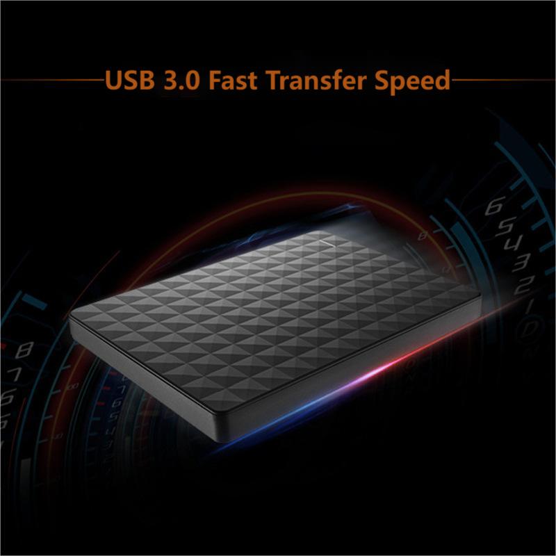 Compacte externe USB-schijf met reliëf