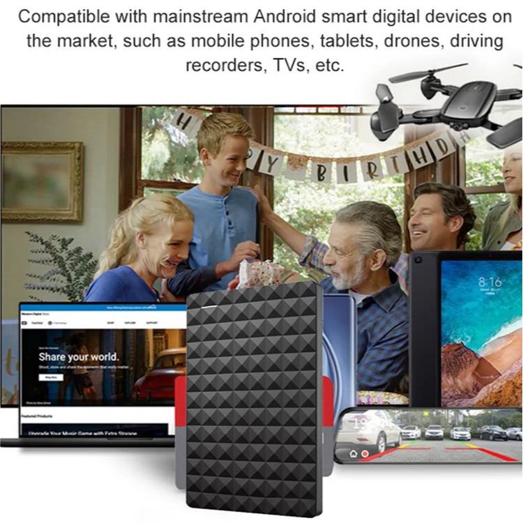 Compacte externe USB-schijf met reliëf