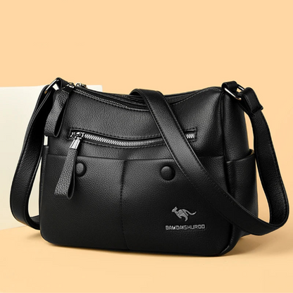 Crossbodytas met ritsvakken en verstelbare schouderband
