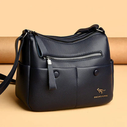 Crossbodytas met ritsvakken en verstelbare schouderband