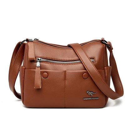 Crossbodytas met ritsvakken en verstelbare schouderband