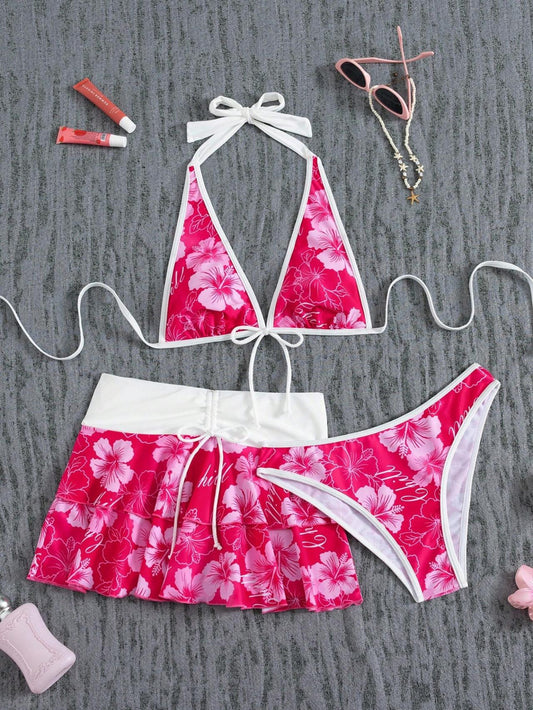 Dames bikiniset met rokje