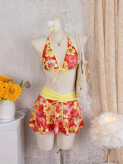 Dames bikiniset met rokje