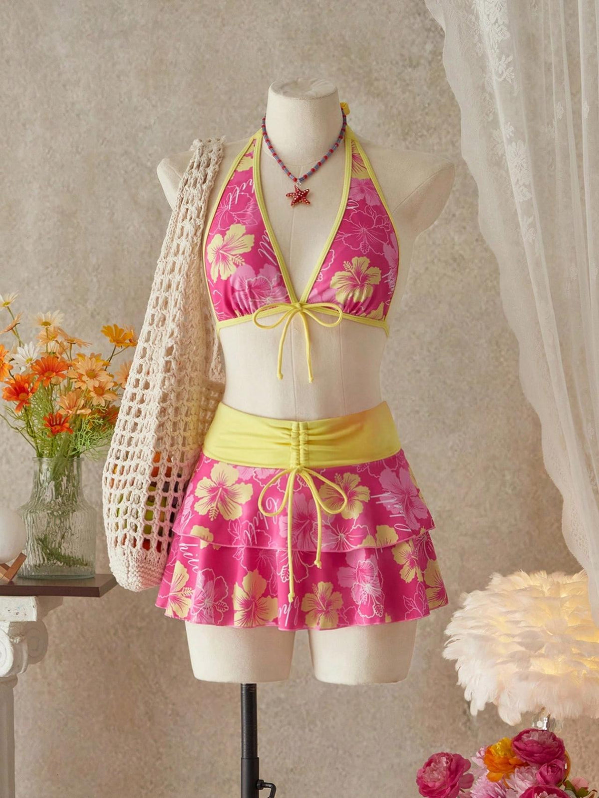 Dames bikiniset met rokje