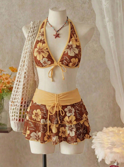 Dames bikiniset met rokje