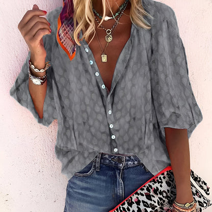 Image of Dames Blouse met Knoopsluiting