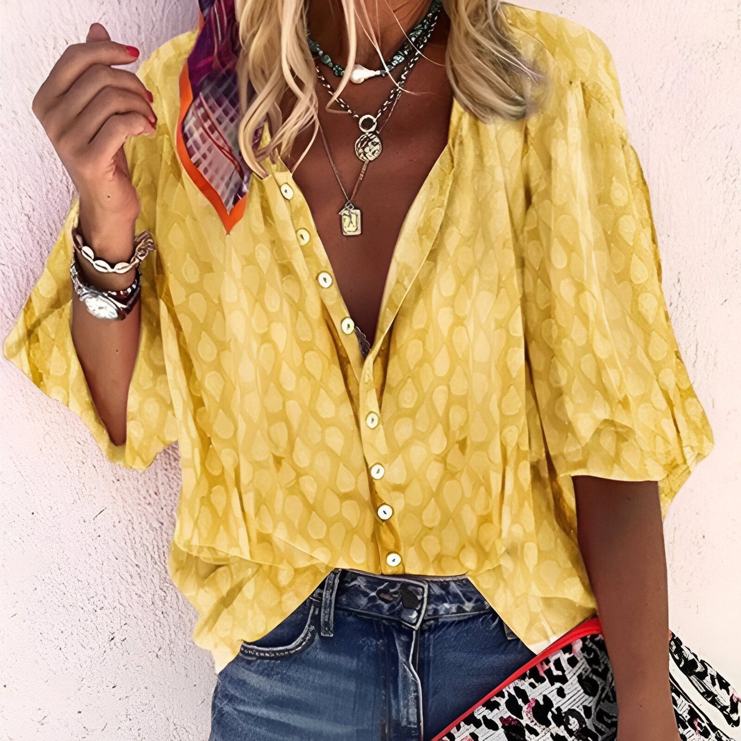 Image of Dames Blouse met Knoopsluiting