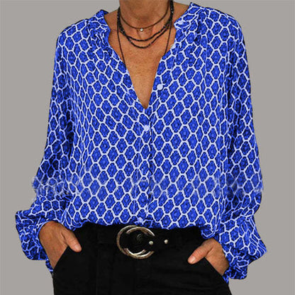 Image of Dames Blouse met Lange Mouwen en Print