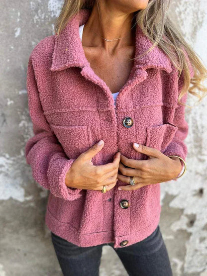 Image of Dames Button-Down Jas met Kraag