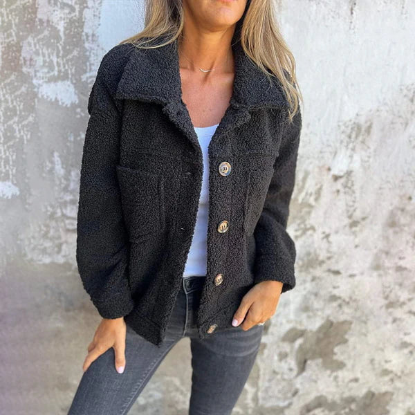 Image of Dames Button-Down Jas met Kraag