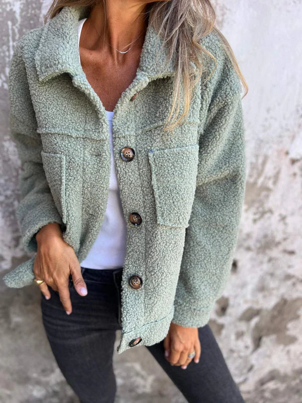 Image of Dames Button-Down Jas met Kraag