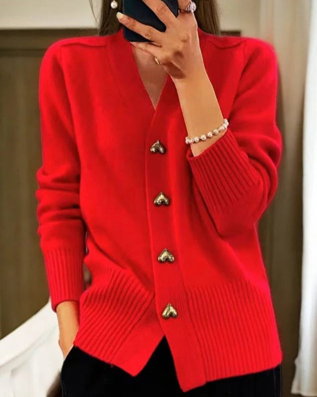 Image of Dames Cardigan met Knoopsluiting
