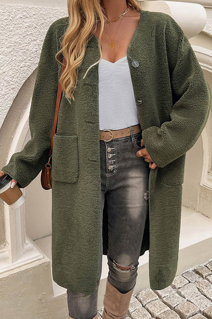 Image of Dames Cardigan met Knopen - Lange Vest