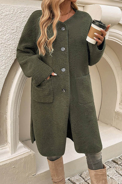 Image of Dames Cardigan met Knopen - Lange Vest