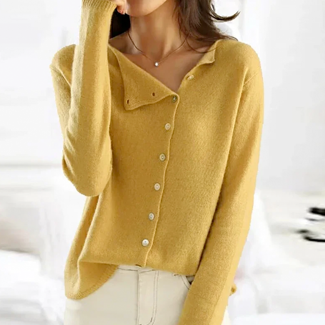 Image of Dames Cardigan met Knopen - Relaxed Fit