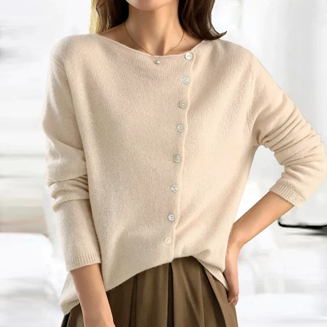 Image of Dames Cardigan met Knopen - Relaxed Fit