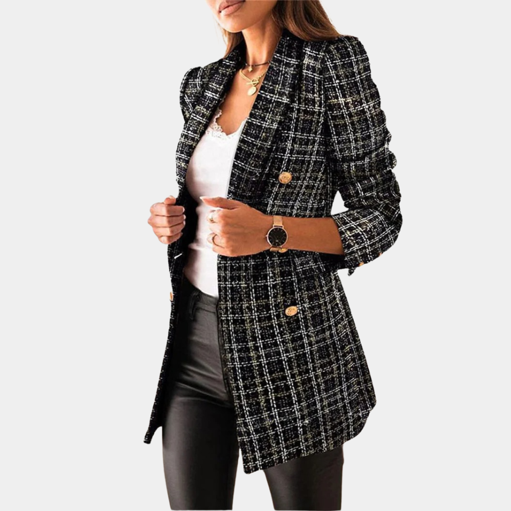 Image of Dames Double-Breasted Blazer Jas