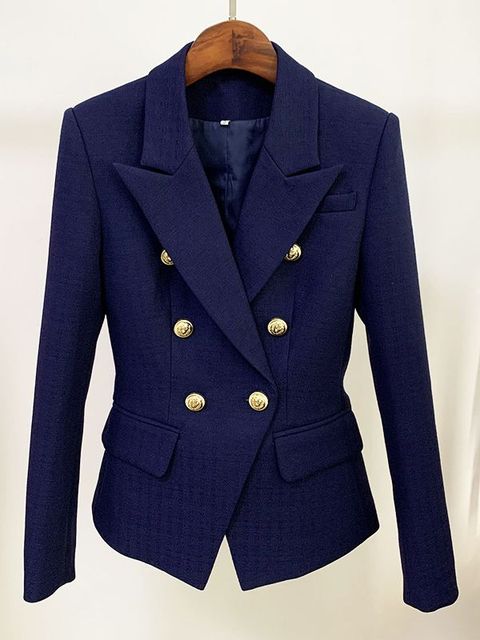 Image of Dames Double Breasted Tailored Fit Blazer Jas