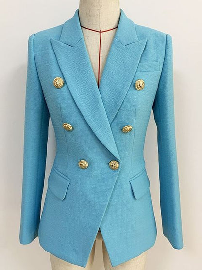 Image of Dames Double Breasted Tailored Fit Blazer Jas