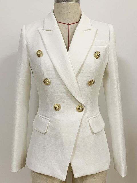 Image of Dames Double Breasted Tailored Fit Blazer Jas