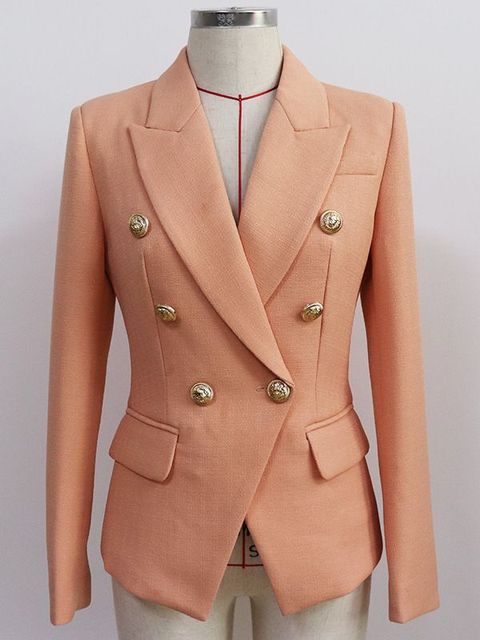 Image of Dames Double Breasted Tailored Fit Blazer Jas