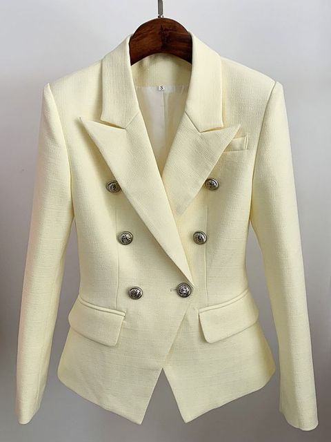 Image of Dames Double Breasted Tailored Fit Blazer Jas