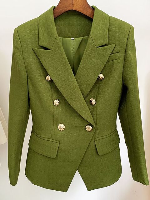 Image of Dames Double Breasted Tailored Fit Blazer Jas