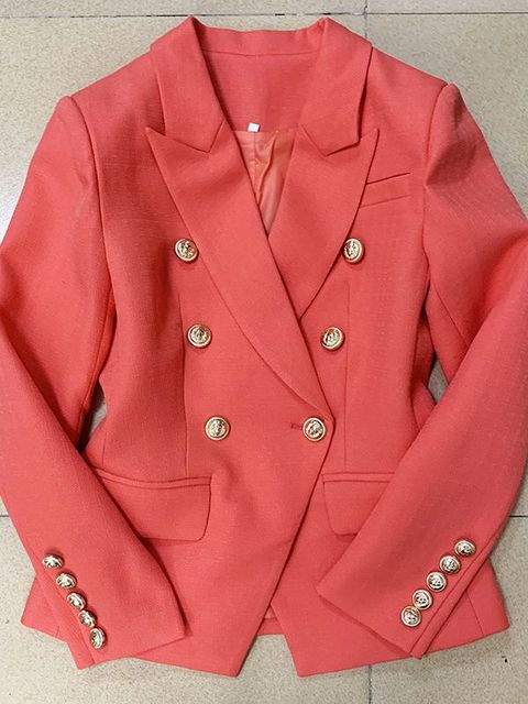 Image of Dames Double Breasted Tailored Fit Blazer Jas