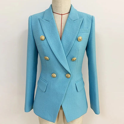 Image of Dames Double Breasted Tailored Fit Blazer Jas
